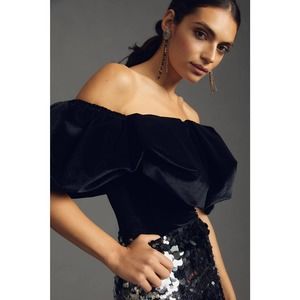 Anthropologie Hutch Velvet Corset Top - Brand New - Size 4